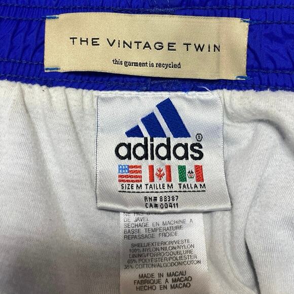 Adidas The Vintage Twin Women's Blue High Rise Jogger Athletic Sweat Pants Sz M - Picture 4 of 4